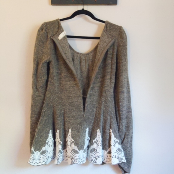 A'Reve Peplum Scoopneck Sweater - Picture 2 of 12